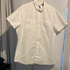 Armani Exchange White Casual Button Down Shirt